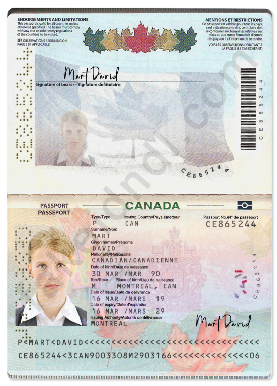 fake canada passport for sale online